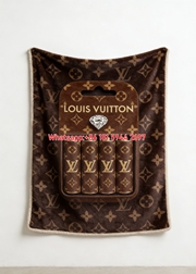 LV Monogram Flannel Sofa Throw Blanket 347